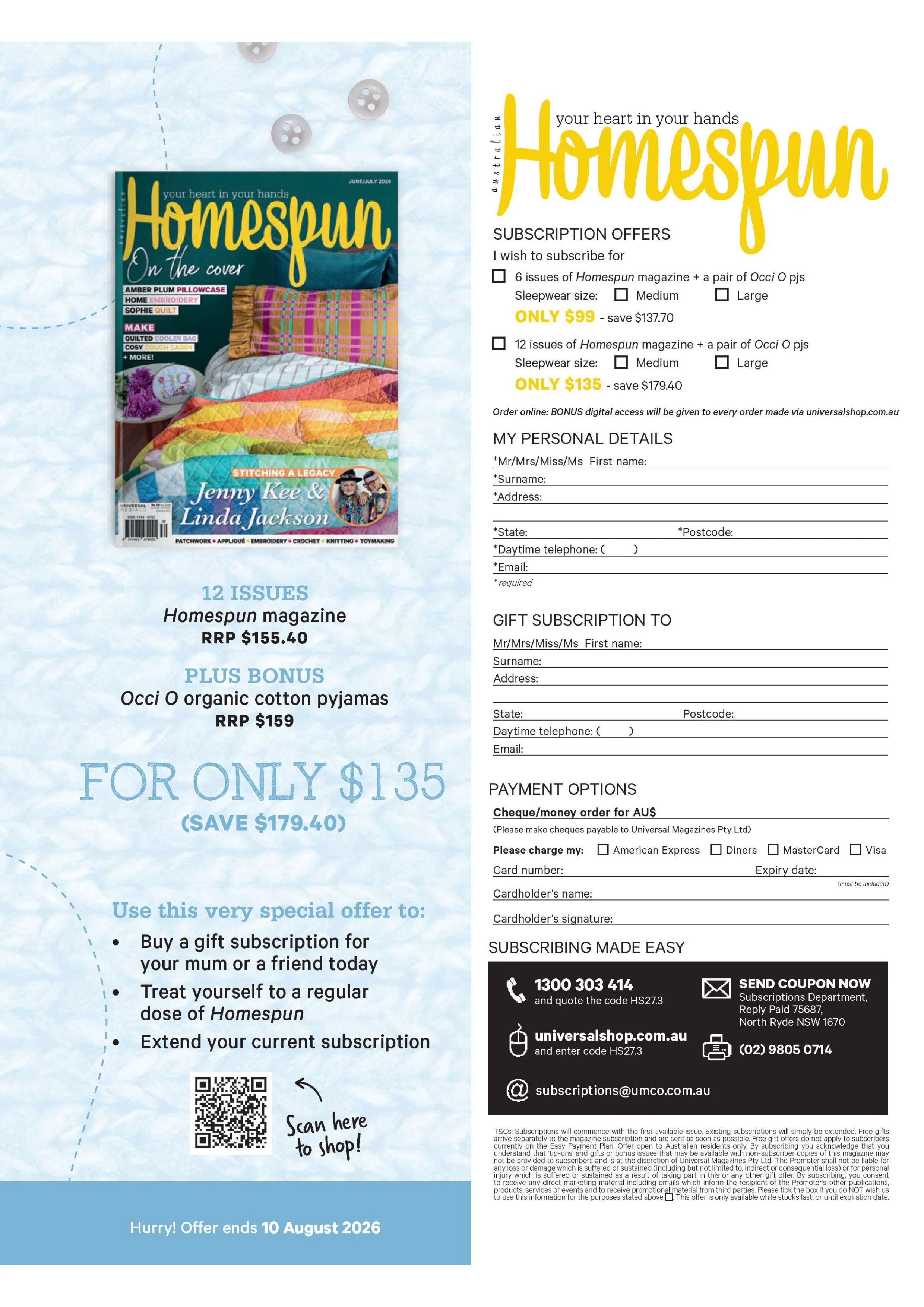 Australian Homespun – June/July 2026 Magazine Digital - Image 3