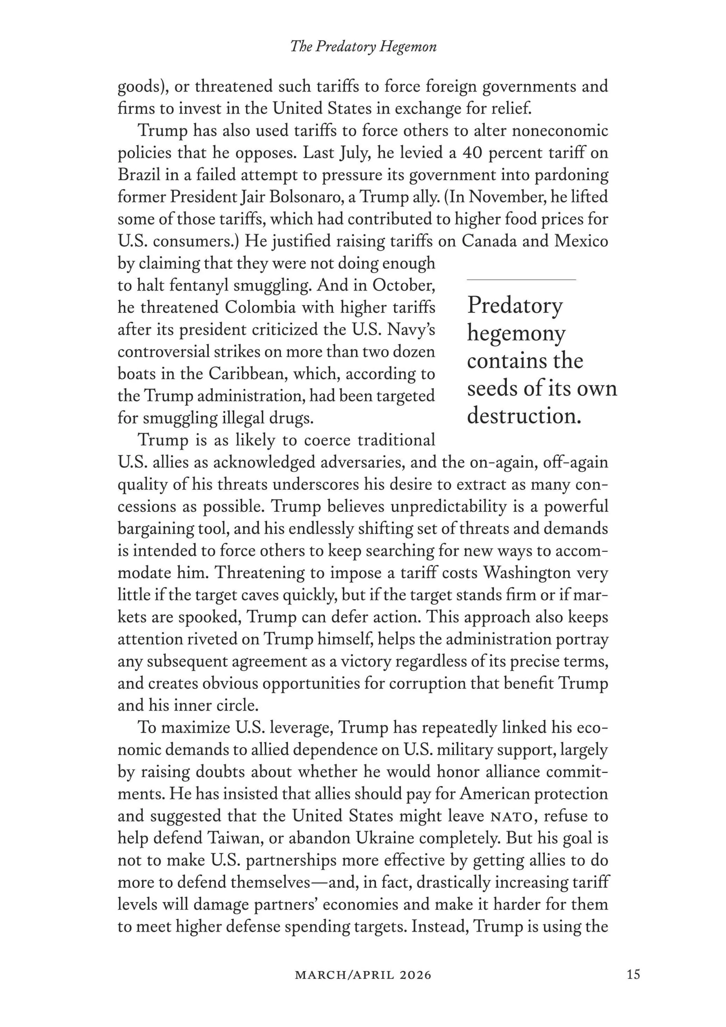 Foreign Affairs - March / April 2026 Magazine Digital - Image 3