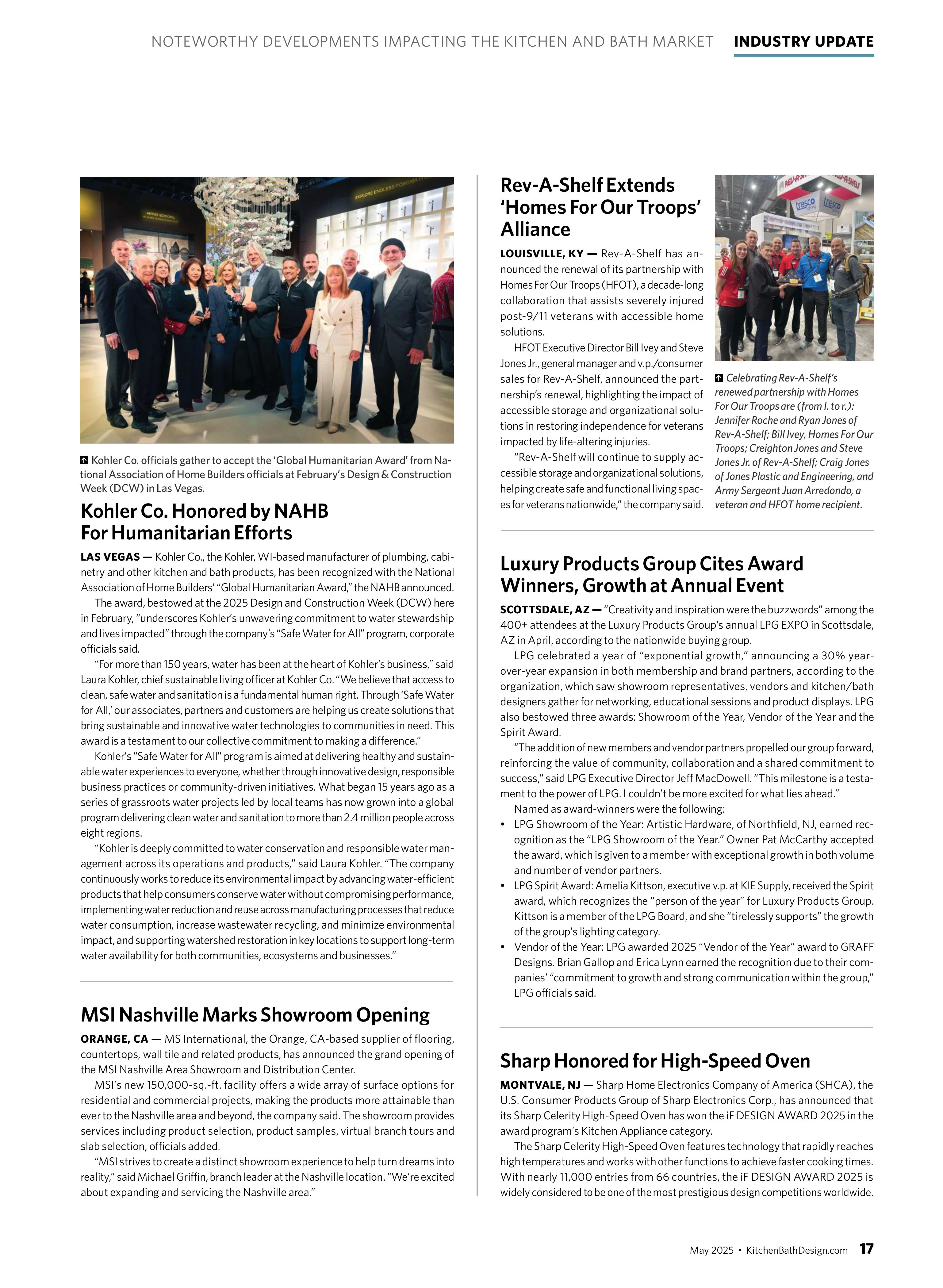 Kitchen & Bath Design News – May 2025 Magazine Digital - Image 2